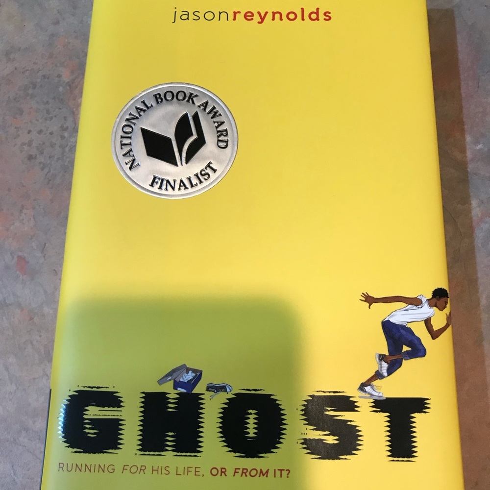 Ghost by Jason Reynolds- hardcover chapter book